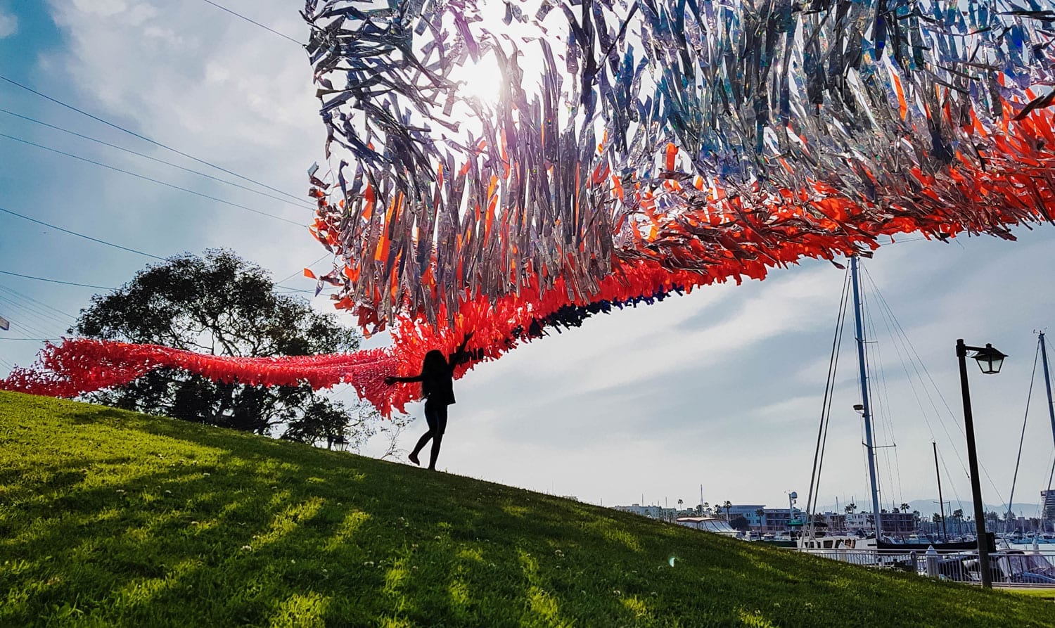 Sunset Vestige kinetic installation by Poetic Kinetics