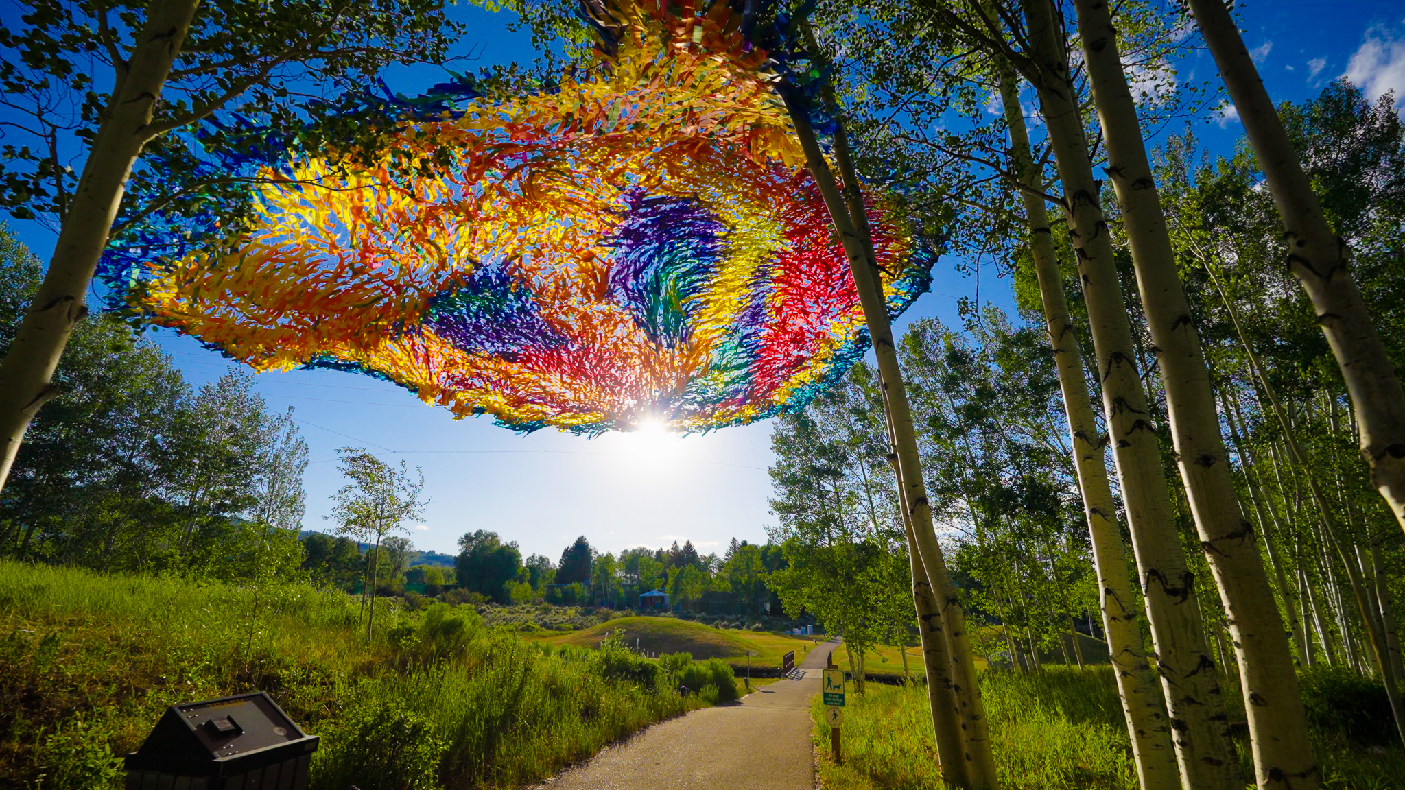 Chasing Zenith festival installation by Poetic Kinetics