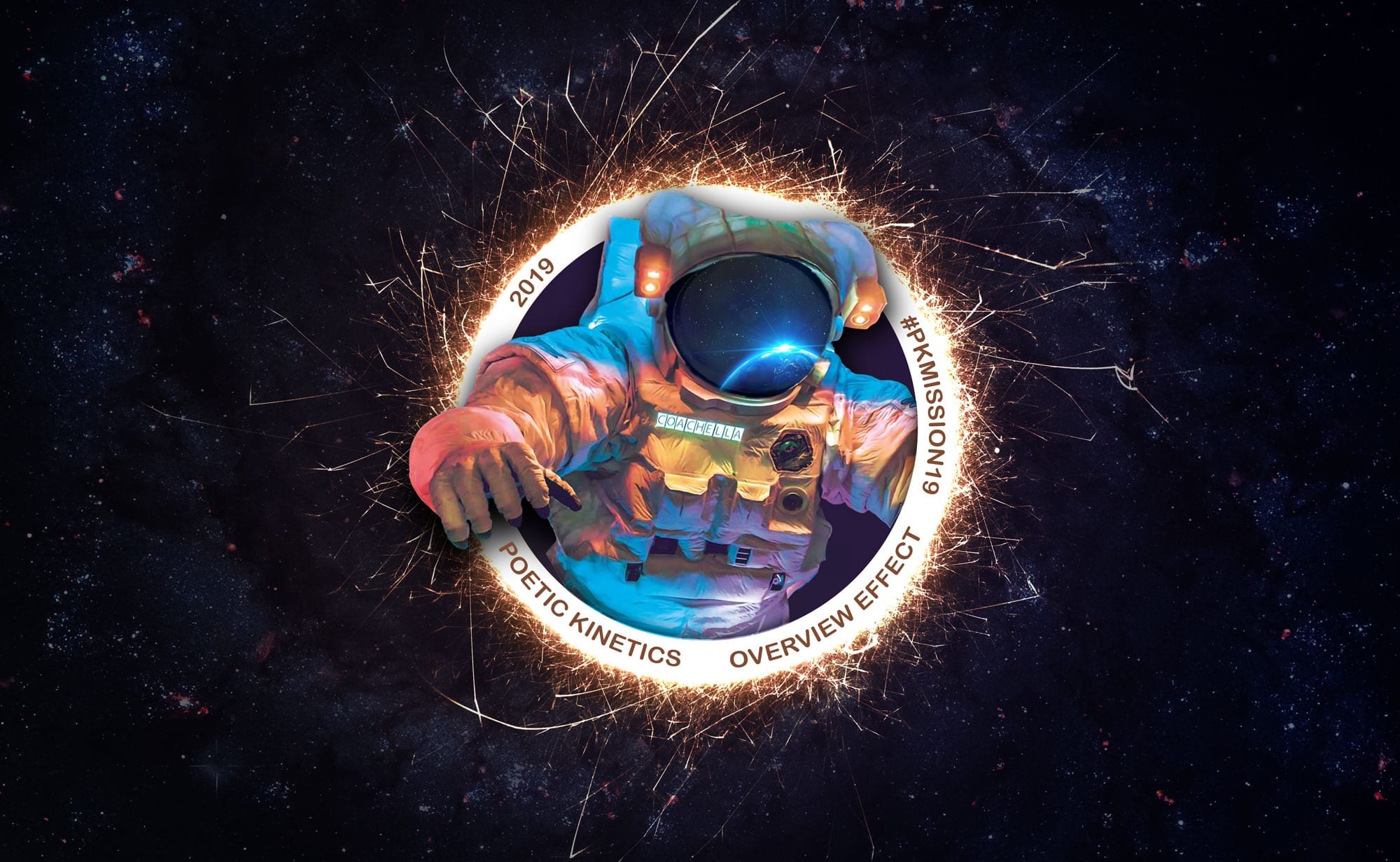 Overview Effect at Coachella by Poetic Kinetics