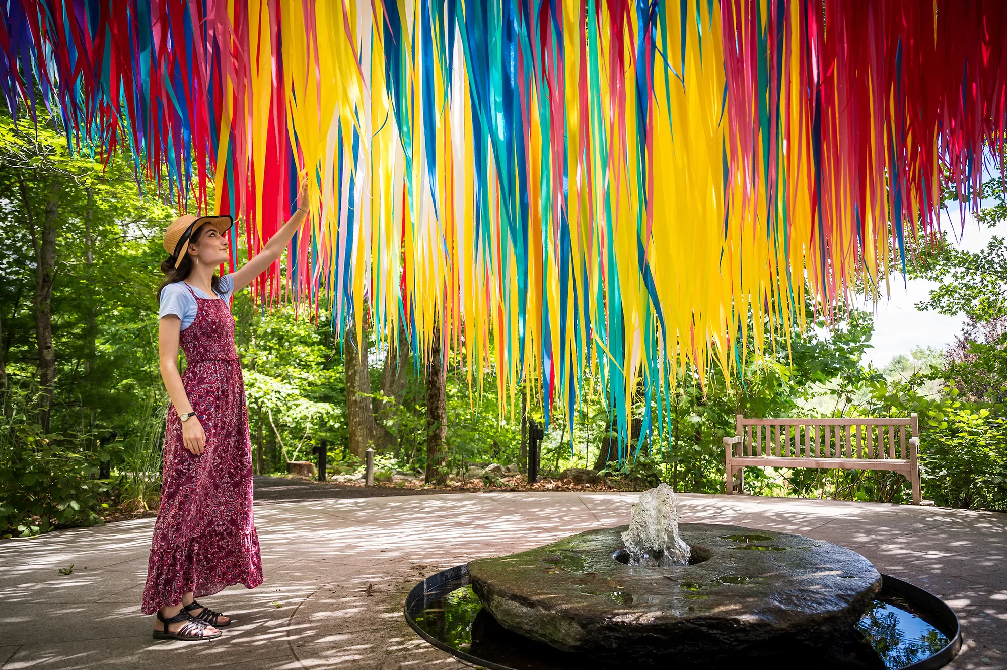Flora in Flight at New England Botanic Garden by Poetic Kinetics