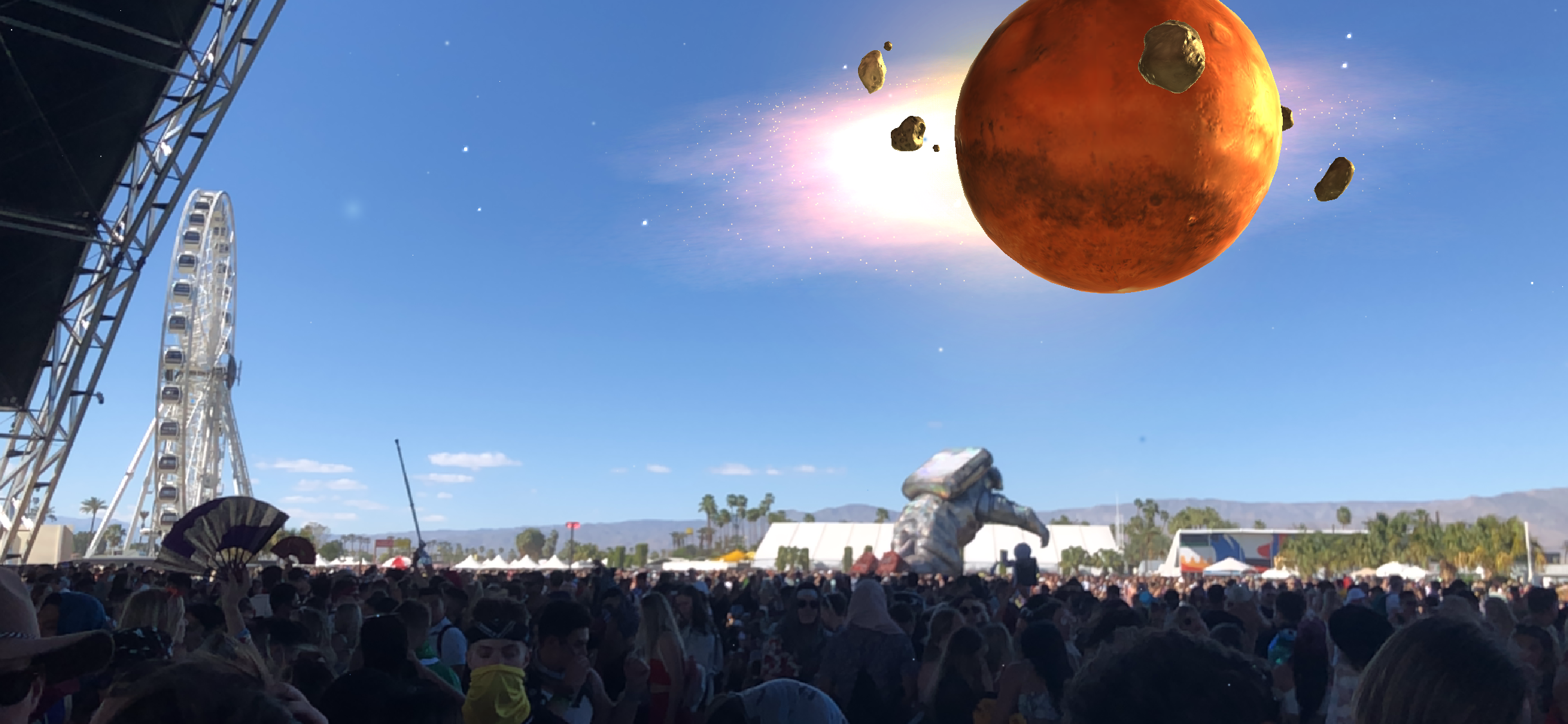 Here's how to see spaceships at Coachella 2019. — original article image
