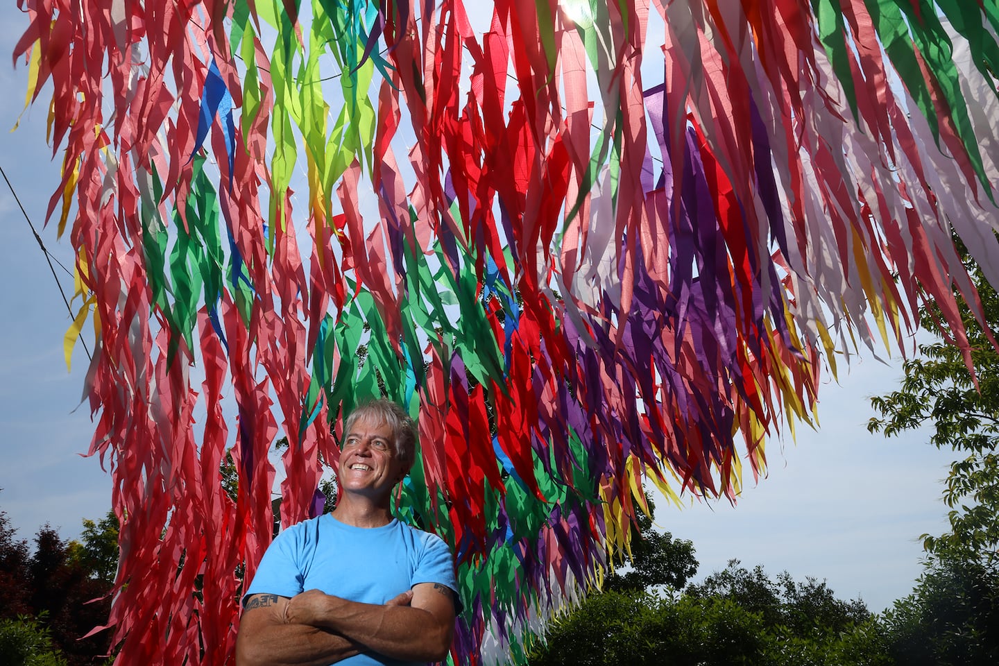 Patrick Shearn’s ‘Skynet’ takes flight at New England Botanic Garden at Tower Hill in Boylston — original article image
