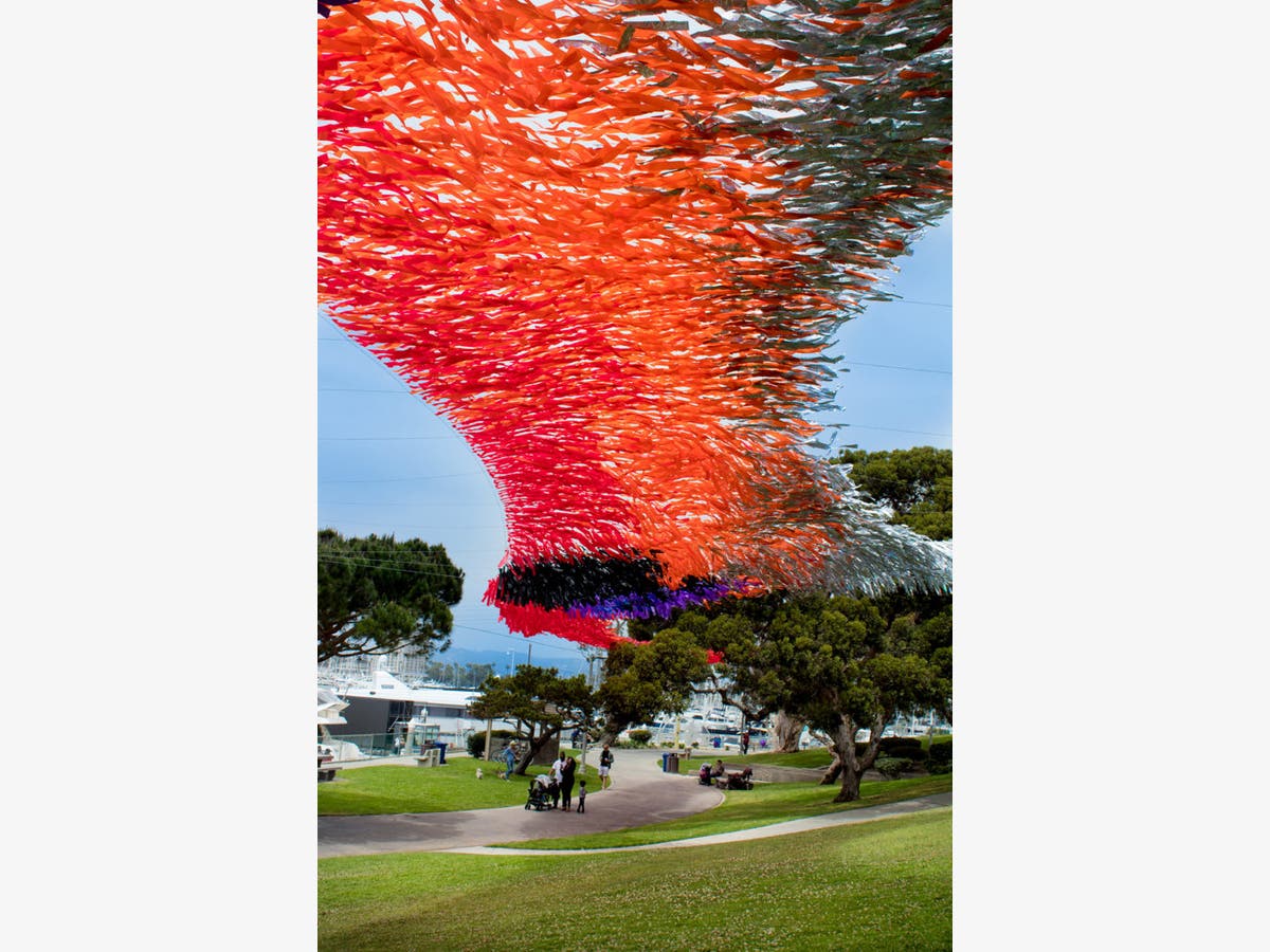 Sunset Vestige Floating Artwork Unveiled At Marina Del Rey Park, — original article image